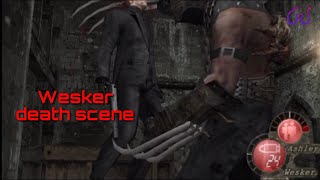 Resident Evil 4 Wesker death scene [upl. by Sarene]