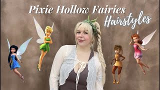 Pixie Hollow Fairies Hairstyles Tinkerbell Hair Tutorial Fairy Hairstyles [upl. by Thormora]