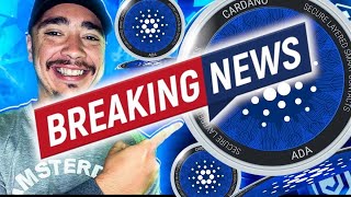 HOLY SHT ADA HOLDERS CARDANO IS ON A MISSION [upl. by Cai647]