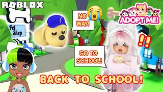 MY DOGS FUNNY BACKTOSCHOOL ADVENTURES IN ROBLOX [upl. by Lakin]