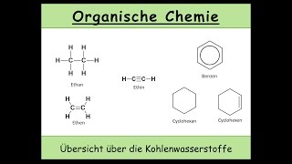 Kohlenwasserstoffe Übersicht über die Kohlenwasserstoffe in der organischen Chemie 3 [upl. by Durstin]