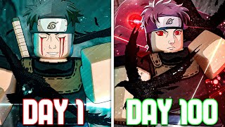 Spending 100 Days as SHISUI UCHIHA in Shindo Life  Roblox [upl. by Gould]