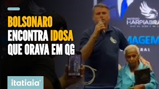 BOLSONARO POSTA VÍDEO COM DONA ILDA IDOSA QUE ORAVA NO QG DO EXÉRCITO [upl. by Tichon]