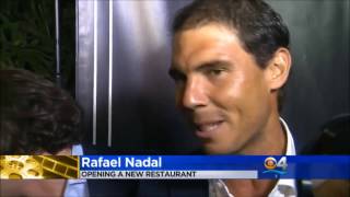 Rafael Nadal and Enrique Iglesias at the Opening of TATEL Miami 20 March 2017 [upl. by Bodkin]