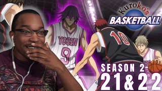 YOSEN VS SEIRIN  Kuroko no Basket S2 Ep 21 and 22 REACTION [upl. by Sinclair]