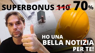 SUPERBONUS 70 2024 per Piccoli Condomini ho una BELLA NOTIZIA per TE [upl. by Nordgren]