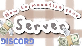 how to monetize your discord server make money on discord  Discord Tutorial [upl. by Drucilla449]