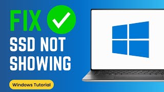 Fix new SSD not showing up in Windows  EASY NO DOWNLOADS [upl. by Farrish]