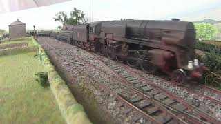 Crosti 9F on Heavy Freight [upl. by Aiuqet]