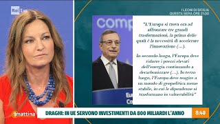 Rapporto Draghi  Unomattina 10092024 [upl. by Arraic]