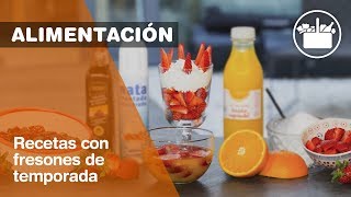 Sabrosas y fáciles recetas con fresones de temporada [upl. by Kopp]