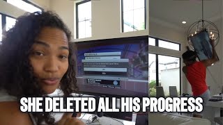 quotANGRY GIRLFRIEND DELETES BOYFRIENDS NBA 2K MYCAREER PLAYERSquot [upl. by Nalrah]