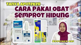 CARA PAKAI OBAT SEMPROT HIDUNG  Nasal Spray [upl. by Aikahs]