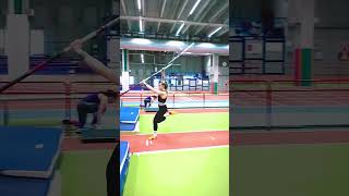 😘🇫🇮Elina Lampela  Finnish pole vault Perfect slow motionshortsElinaLampelaFinnishpolevaulter [upl. by Aihtennek]