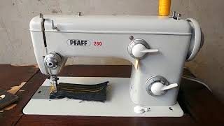 Pfaff model 260 straight amp zigzag sewing machine review [upl. by Nikos588]