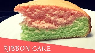 Ribbon Cake Moist multi colored cake [upl. by Mastic]