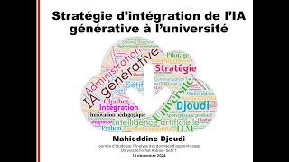 Stratégie dIntégration de lIntelligence Artificielle Générative à luniversité [upl. by Delilah]