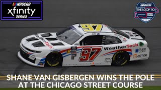 Shane Van Gisbergen Wins The Pole At The Chicago Street Course [upl. by Htenay]