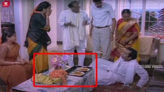 Brahmanandam Funny Food Eating Comedy Scene  Brahmanandam Comedy Scenes  TeluguVideoZ [upl. by Arrej91]