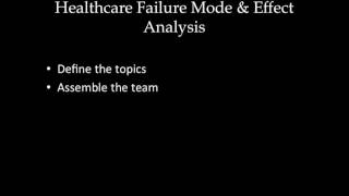 CPHQ Training Healthcare Failure Modes amp Effects Analysis [upl. by Ailam]