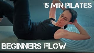 15 MIN PILATES BEGINNERS FLOWpilates core mobility workout sports motivation fitness abs [upl. by Wedurn194]