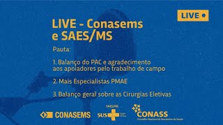 LIVE Conasems e SAESMS  Informações gerais e encerramento de 2023 [upl. by Samella]