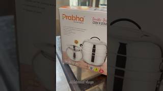 Unboxing Double Delight Cook N Serve Pot  Thermal Rice Cooker Prabha steels musicvirslshorts [upl. by Suirauqram]