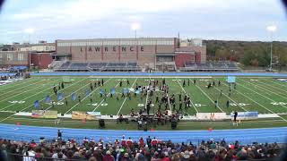 Stoughton HS Marching Black Knights and Color Guard October 28 2018 [upl. by Onid676]