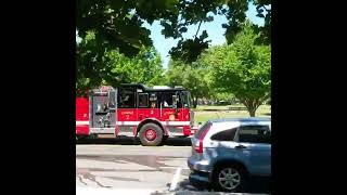 Stoneham MA Fire Engine 2 and Armstrong EMS responding to a medical 6252016 [upl. by Oicirtap]