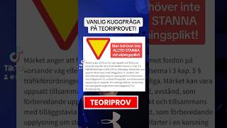 Väjningsplikt på Teoriprovet körkort körkortsteori teoriprov [upl. by Deibel822]