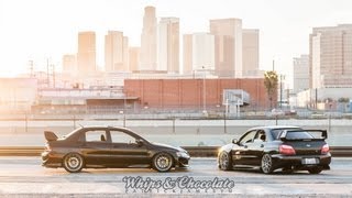 302 WHP EWG VF39ed 07 WRX vs 310WHP 02 Dumped Evo 8 [upl. by Haff]