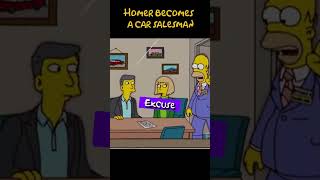 Homer becomes a car salesman  The Simpsons [upl. by Alaj992]