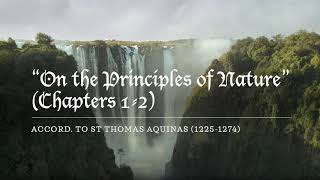 Matter Form and Privation  On the Principles of Nature cc 12  Thomas Aquinas [upl. by Rojas]