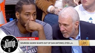 Kawhi Leonard wants to leave Spurs has Lakers as preferred trade destination  The Jump  ESPN [upl. by Asirrom]