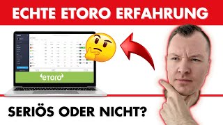 eToro Erfahrungen Seriöser Broker  Alle Vor amp Nachteile [upl. by Nnylyam]