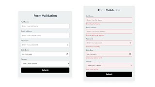 JavaScript Form Validation  Registration From Validation  codebrowser formvalidation [upl. by Oiramed]