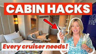 10 Genius CRUISE CABIN Hacks amp Secrets Get MORE Space amp Stay Uncluttered [upl. by Fionna]