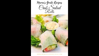 Crab Salad Rolls Filipino Style [upl. by Ahsiekrats715]