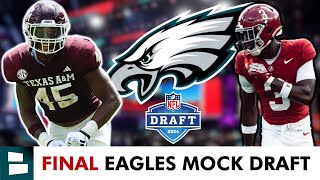 FINAL 2024 Philadelphia Eagles Mock Draft 7Round Eagles Draft Picks For NFL Draft [upl. by Noirda]