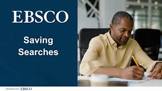 New EBSCO UI Features Saving Searches [upl. by Chloris594]