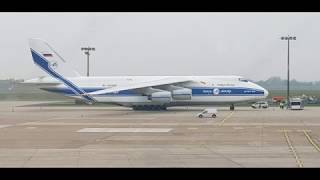 Antonow An124 landing at Bremen Airport Landung beim Airport Bremen 41118 HD [upl. by Ahcila]