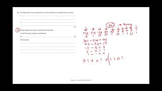 Q2 d  CONVERT DENARY to HEXADECIMAL  Cambridge iGCSE Computer Science Paper 12 June 2023 [upl. by Daisy]