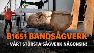 VÅRT STÖRSTA SÅGVERK NÅGONSIN  B1651 Bandsågverk  LOGOSOL [upl. by Ahtnamas]