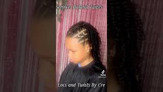 Natural Two Strand Twists No hair added locs twostrandtwist naturalbeauty [upl. by Olegnaid]