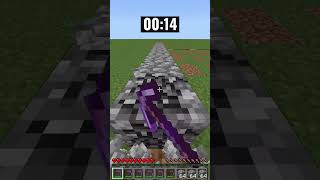 How fast a Efficiency 5 Netherite pickaxe mines minecraft [upl. by Alegnaed808]