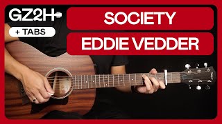 Society Guitar Tutorial Eddie Vedder Guitar Lesson Chords  Solo  TAB [upl. by Alta943]