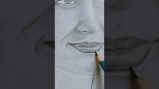 Draw a portrait shading under lips [upl. by Asilad]