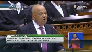 SAs Finance Minister Pravin Gordhans budget speech 2017 [upl. by Remas]