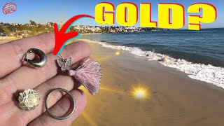 Did I STEAL Robert’s Gold 😥• SoCal Beach Metal Detecting Roadtrip Day 9 [upl. by Ayiotal]