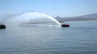 Blown Jet Boat Throwing Roost at Havasu [upl. by Ardisj813]